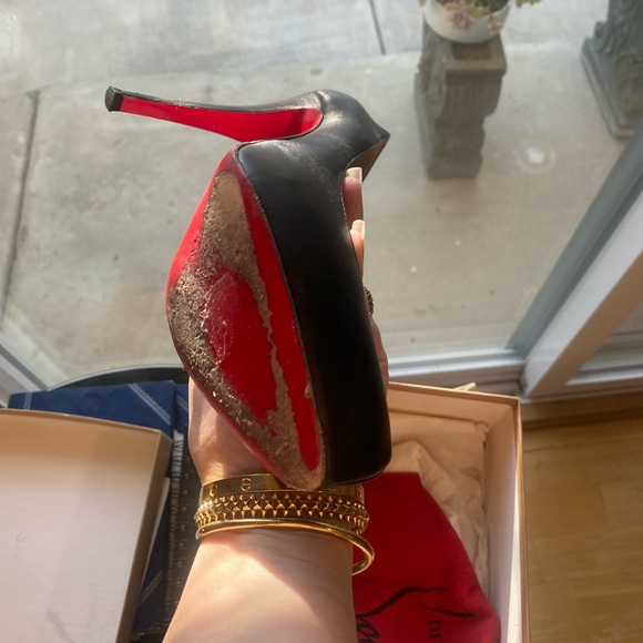 Authentic Christian Louboutin Platform Pumps 37 - Picture 14 of 16